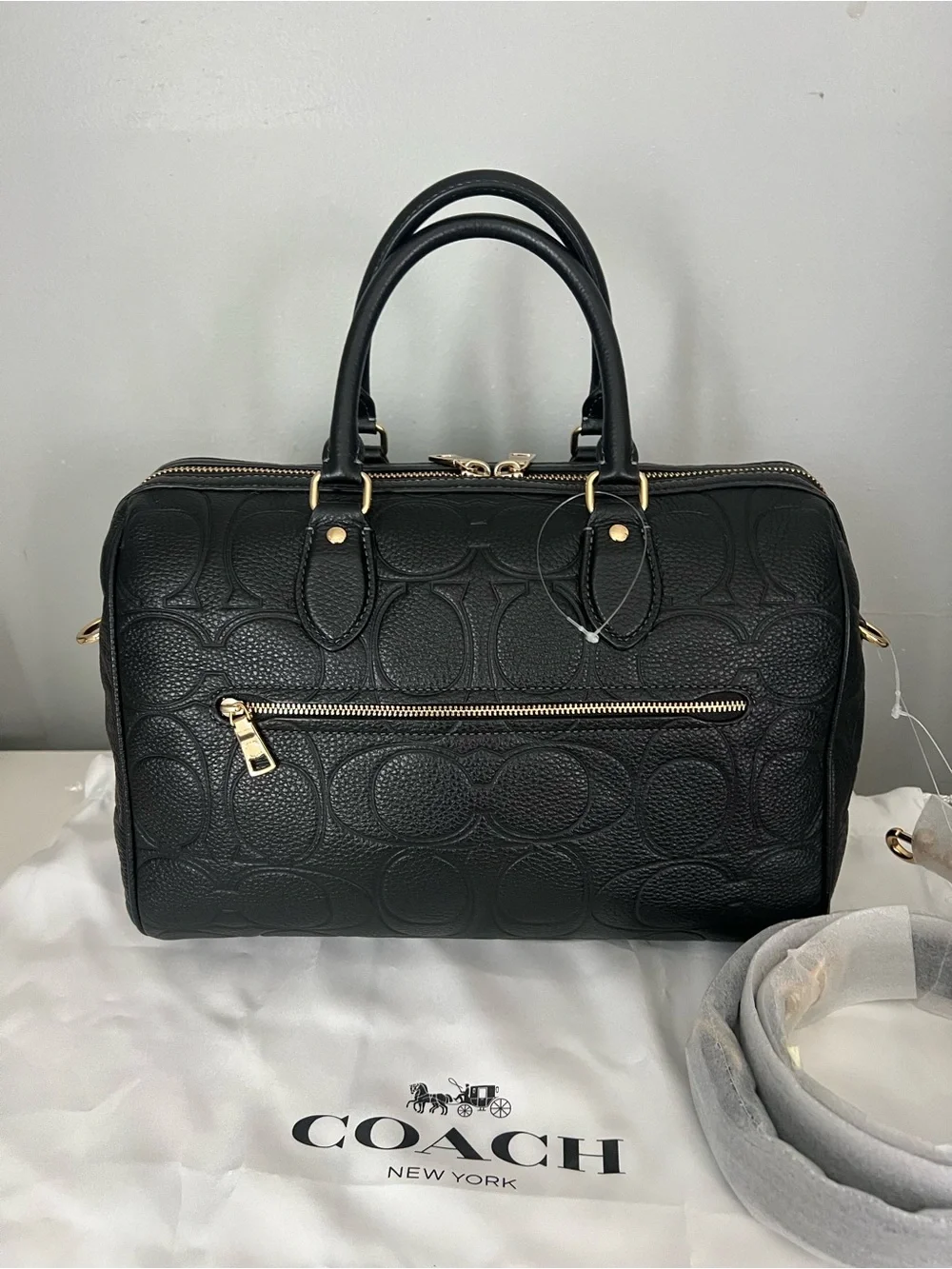 Coach Large Rowan Satchel In Signature Leather